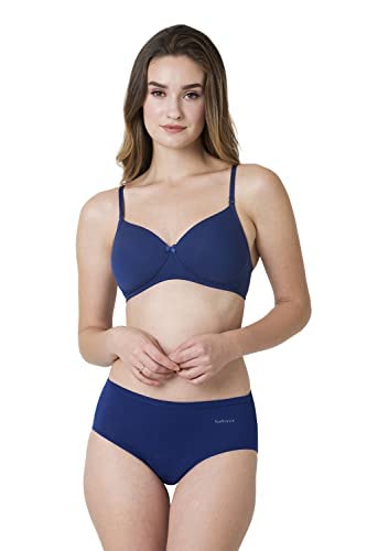 Van Heusen Women’s Wireless Padded Bra – Full Coverage with Anti-Bacterial, Breathable Perforated Cups
